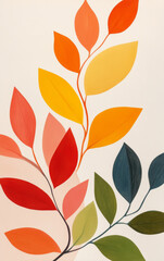 Retro style floral texture art background
