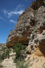 Walnut Canyon, ancient rock shelter at Carlsbad Caverns National Park, New Mexico