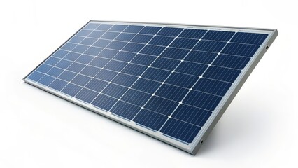 Solar Panel on White Background