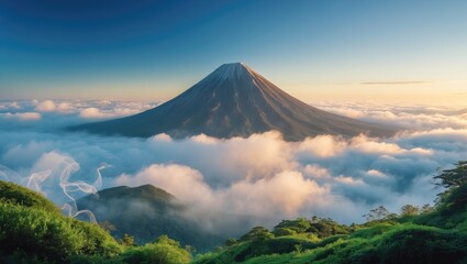 Fototapeta premium Stunning morning view at Mountain, National Park