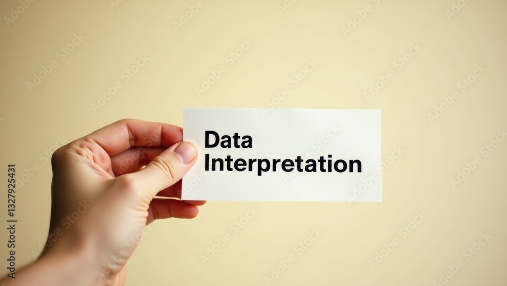 Fototapete transforming data into actionable knowledge: an explanation of data interpretation.