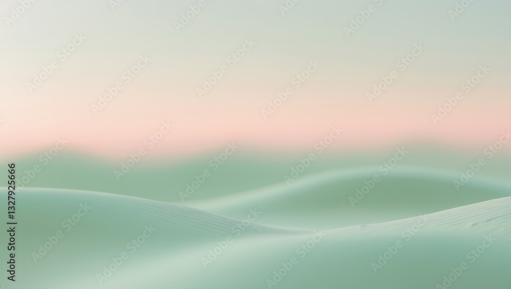 Aufkleber Desert Blurred Background with Minimal Style and Depth of Field