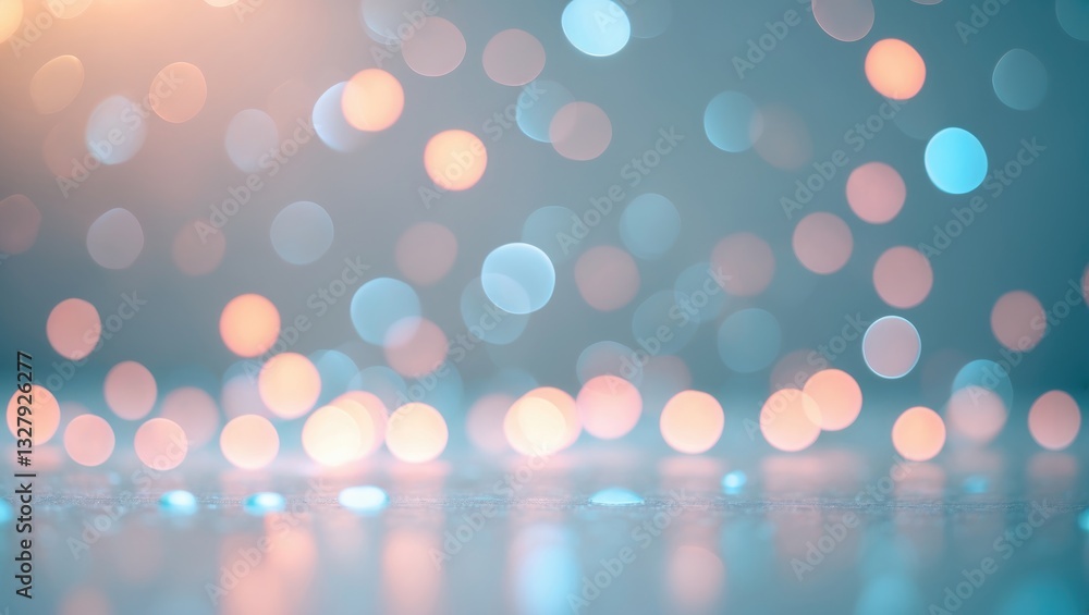 Poster elegant and vivid blurred circles on a canvas. bokeh images for banner and poster backgrounds, featu