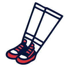 hand drawn sketch of shoes design illustration