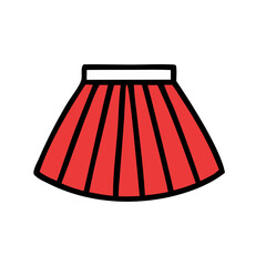 red dress design illustration