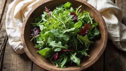 Salad mix presented in a bowl.