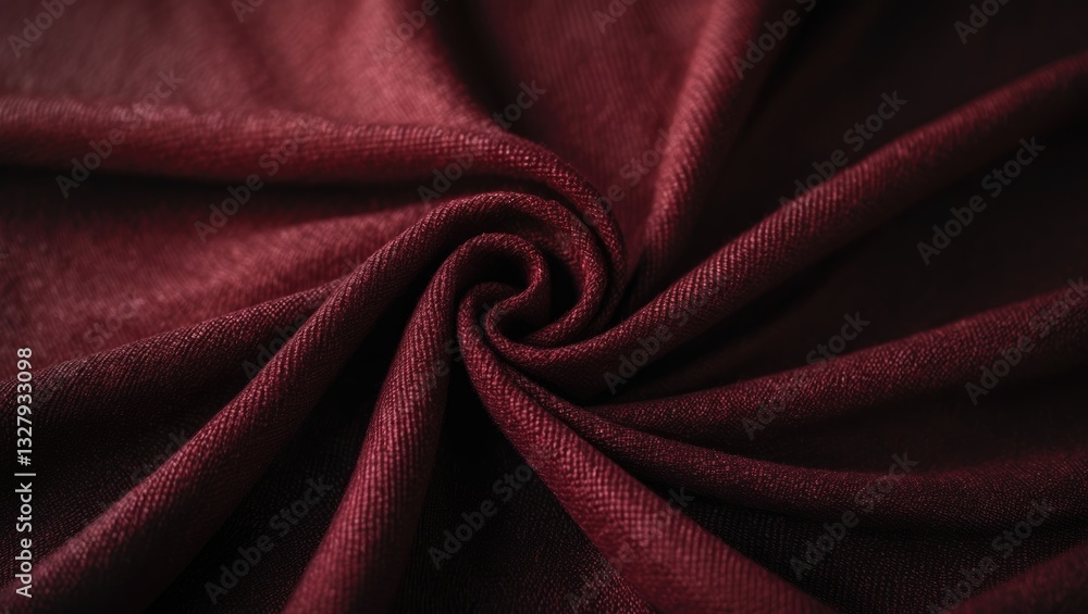 Aufkleber dark red backdrop made from soft textile material. sheathing fabric with a natural texture. cloth ba