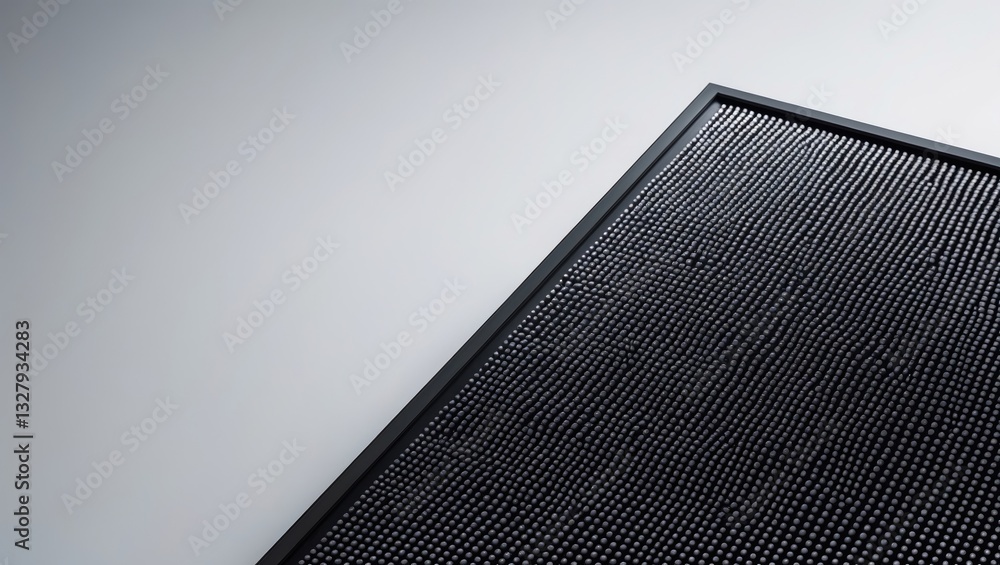 Poster Display technology of the LED screen. LED screen demonstrates its functionality. Texture of the monochrome LED display.