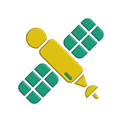 Satellite icon design template