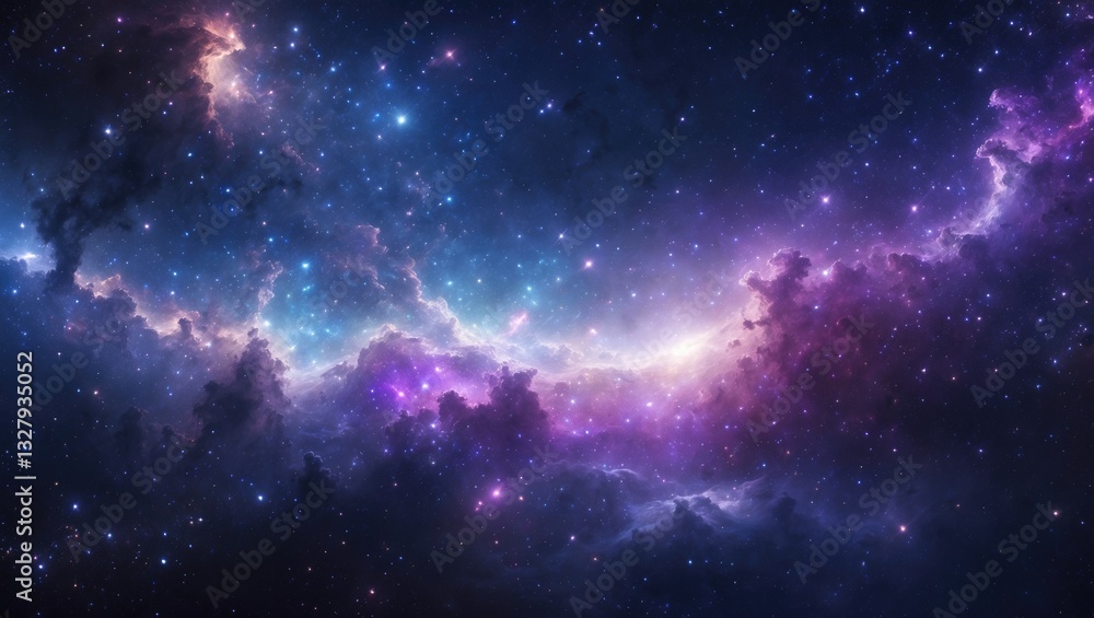 Poster dark matter in space. high-quality image.