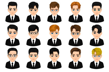 middle school or high school aged male students set