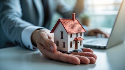 A real estate agent guides clients on whether to buy or rent a house to convey the right to transfer the property.