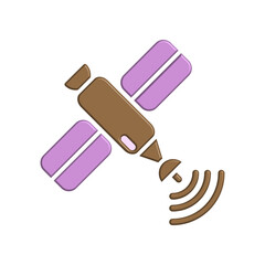 Satellite icon design template