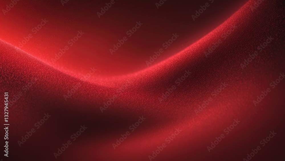 Poster abstract red gradient soft background with grainy noise texture banner.