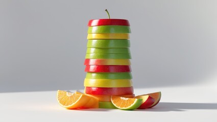 arrangement of mixed fruit