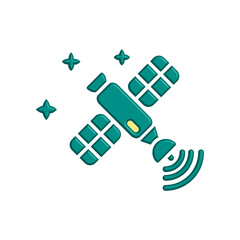Satellite icon design template