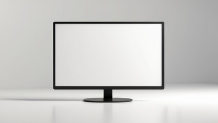 Computer display detached on white