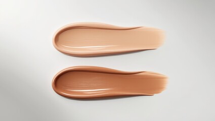 Cosmetic Liquid Foundation Swatches
