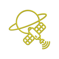 Satellite icon design template