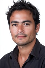 Obraz premium Handsome Man Portrait - Confident and Friendly Male Headshot