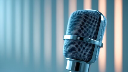 Fototapeta premium micro microphone metallic