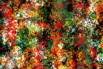 Abstract Colorful Paint Splatter Texture Pattern with Red, Green, and Yellow High Quality Images