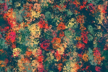 Abstract Multicolor Paint Splatter Texture with Red, Orange, and Green Splatters High Quality Images