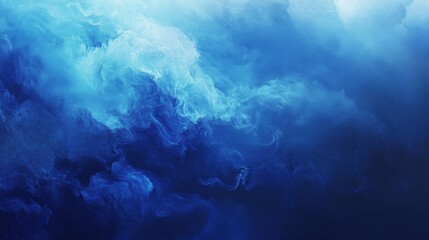 Obraz premium Abstract Blue Cloud Swirls Texture Background