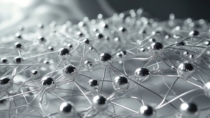 Congested, disorganized, or complex network. Connecting entities. Monochrome. Networking, abstract.