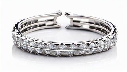bracelet with dimond isolated on white background