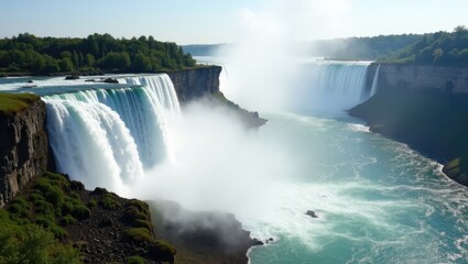 Perspective of American Falls from Prospect Point