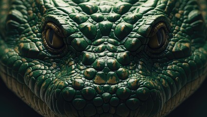 Crocodile skin pattern background.