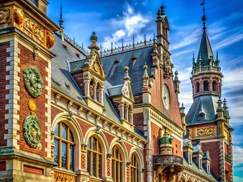 Macro Photography: Intricate Details of The Hague Peace Palace Facade