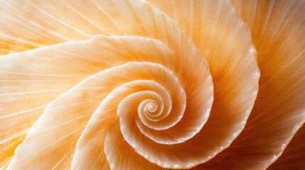 The Golden Spiral: A Close-Up of a Seashell's Intricate Design