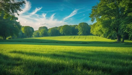 Countryside scenery. Gorgeous typical summer countryside view.