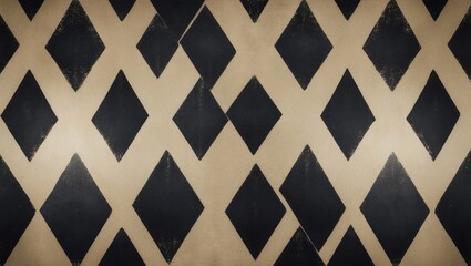 Textured photograph featuring a vintage argyle pattern.