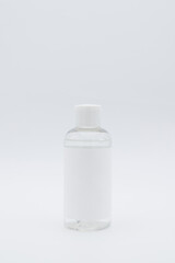 Minimalist Transparent Cosmetic Bottle – Skincare and Beauty Packaging Mockup