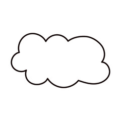 シンプルな雲のイラスト