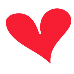 red heart vector illustration