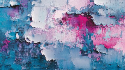 Abstract Paint Texture Background with Pink and Blue Hues
