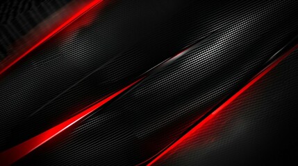Abstract red and black carbon fiber texture background.