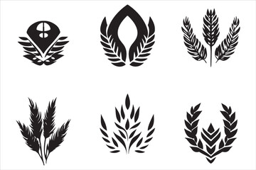 Organic Wheat Ears Vector Bundle