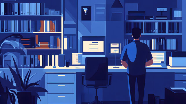 Modern Information Protection Flat Vector Illustration for Cybersecurity Concepts