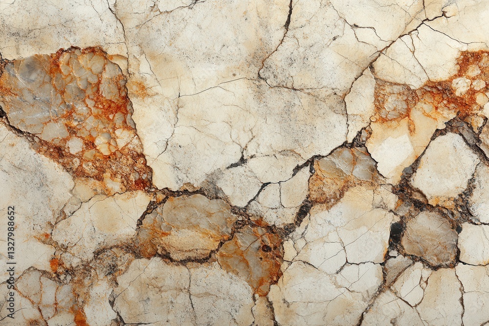 Aufkleber textured marble surface with intricate patterns and warm tones showcasing nature's artistry in a nat