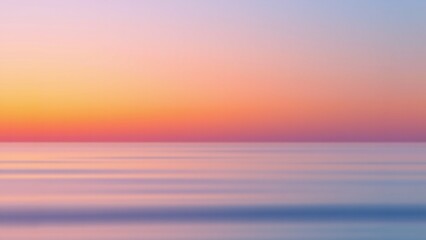 Obraz premium Gradient Sunset Over Calm Ocean Background. High quality photo