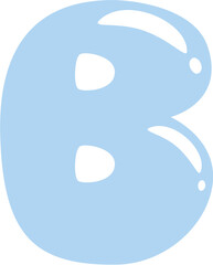 Bubble Letter B illustration 