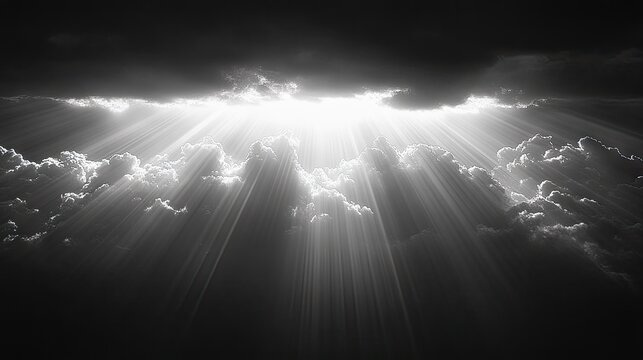 Heavenly light piercing dark clouds (1)