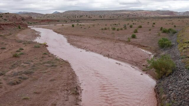 Muddy Flood Water in NM