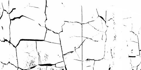 Texture grunge black or white of grunge stain old wall cracks dust and scratches old wall texture vector background.