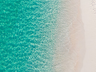 Crystal Clear Ocean Water on a Beautiful Beach in the Bahamas